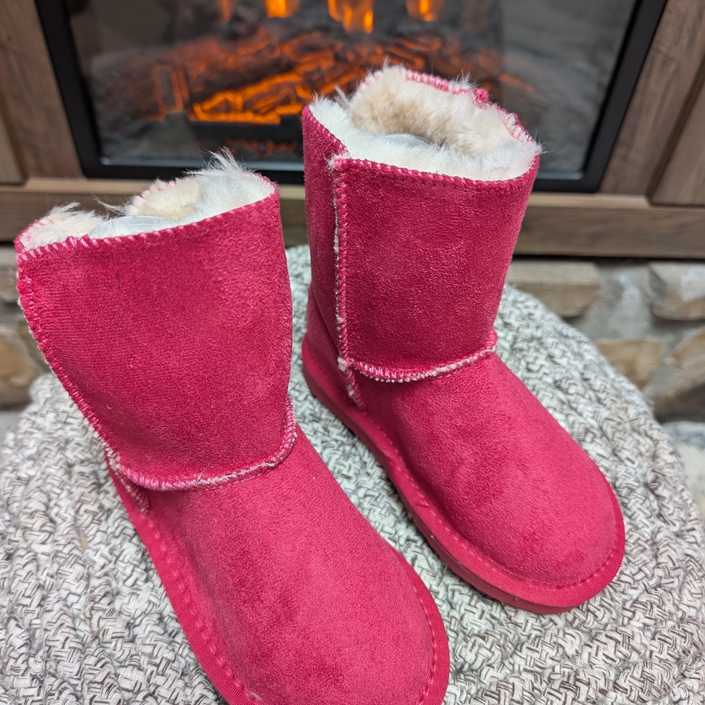 Cozy Pink Toddler Plush Lined Boots